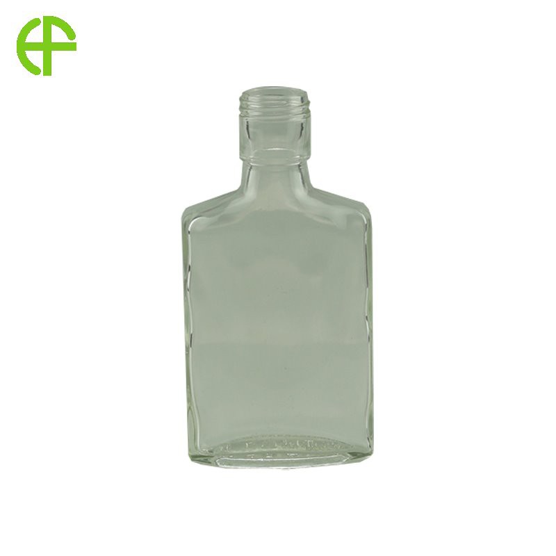 The New 100ml Square Two-Two-Bottle White Spirit Separate Bottle Creative Small Bottle Crystal White Glass Bottle Taste Test Drink Empty Bottle