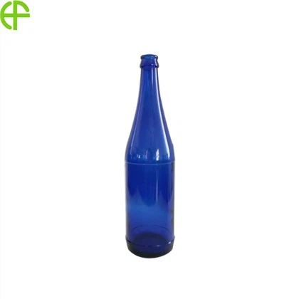 Blue Glass Bottle Sparkling Water