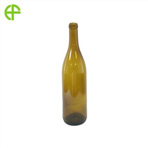Dead Leaf Yellow Glass Wine Bottles