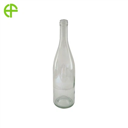White Glass Wine Bottles