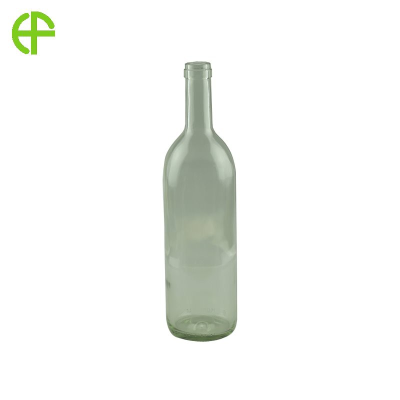 Thickening Small Flat Wine Bottle Glass Beverage Bottle 500ml Transparent Coffee Milk Tea Fruit Juice Bottle